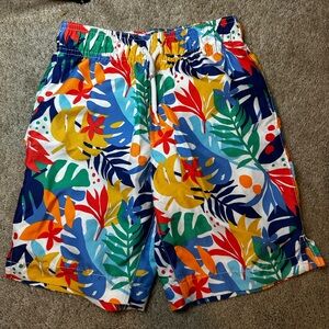 Children’s Place Vibrant Leaf Print Swim Trunks
